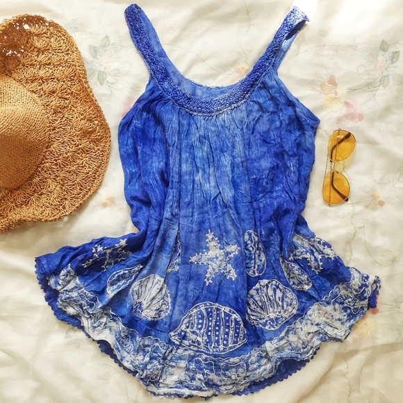 India Boutique Little Girls Starfish Swim Cover-Up